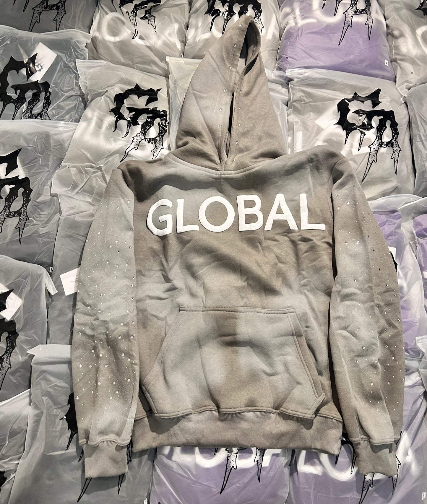 Global Rhinestone Hoodie